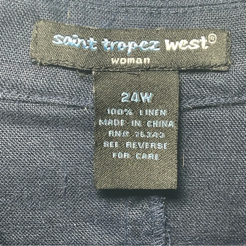 Saint Tropez West 24W Button Down Long Sleeve Shirt - Picture 3 of 6